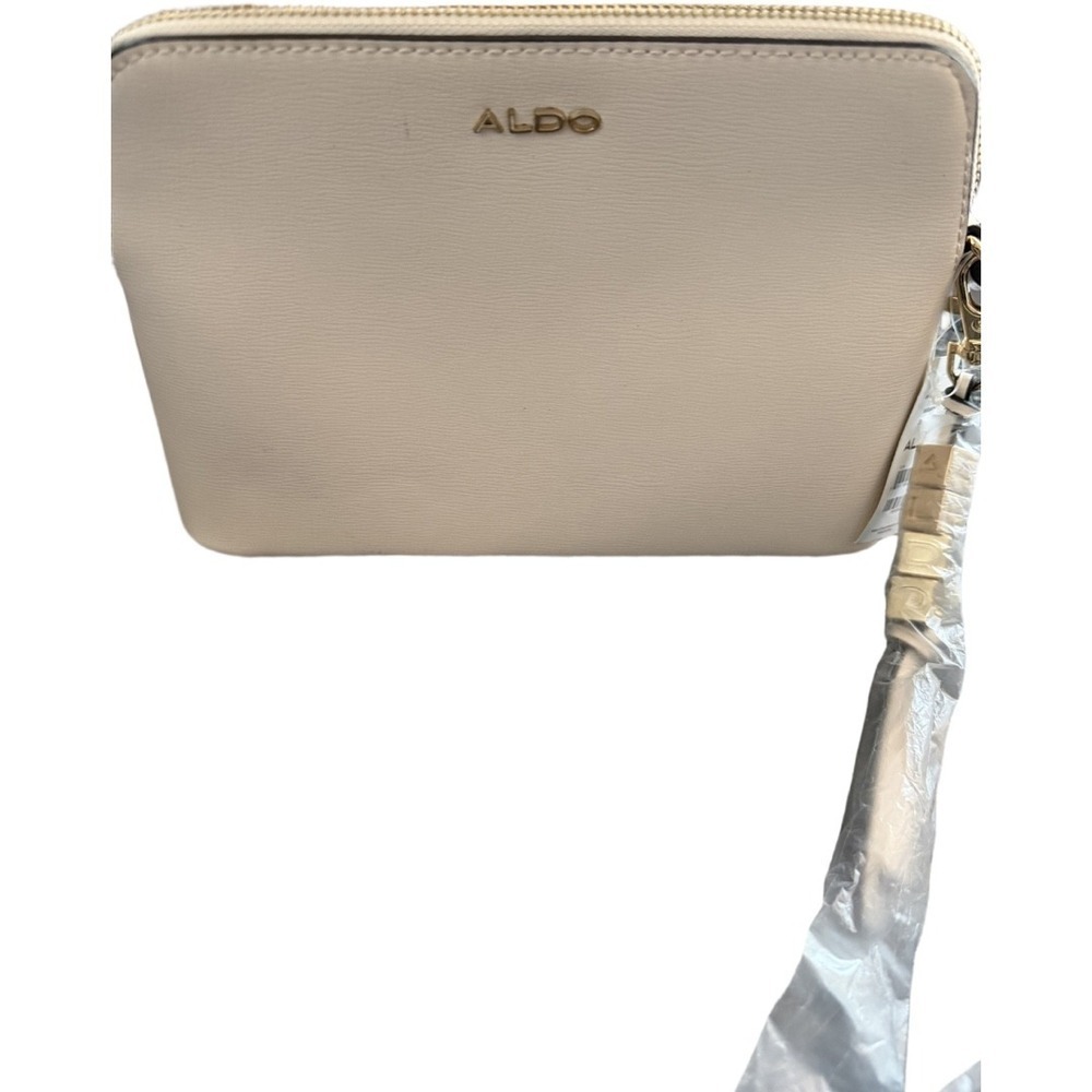 Aldo Maranoa Off White Cream Leather Crossbody NWT Minimalist Clean Girl